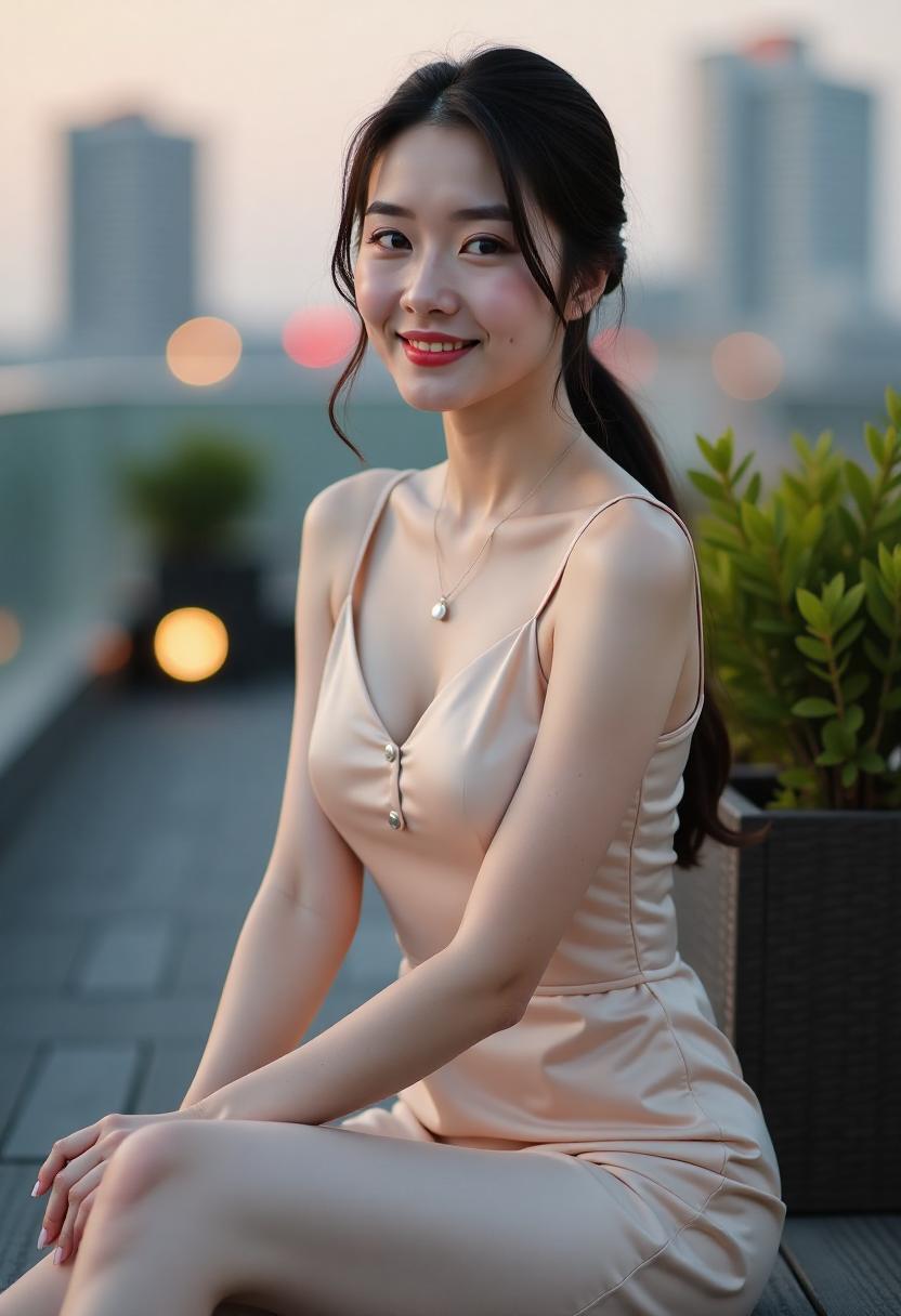 电影摄影机对准海边公寓